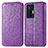 Custodia Portafoglio In Pelle Fantasia Modello Cover con Supporto S01D per Vivo X70 Pro 5G Viola