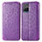 Custodia Portafoglio In Pelle Fantasia Modello Cover con Supporto S01D per Vivo Y32 4G Viola