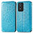 Custodia Portafoglio In Pelle Fantasia Modello Cover con Supporto S01D per Vivo Y74s 5G Blu