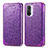 Custodia Portafoglio In Pelle Fantasia Modello Cover con Supporto S01D per Xiaomi Mi 11i 5G Viola