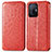 Custodia Portafoglio In Pelle Fantasia Modello Cover con Supporto S01D per Xiaomi Mi 11T 5G Rosso