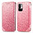 Custodia Portafoglio In Pelle Fantasia Modello Cover con Supporto S01D per Xiaomi POCO M3 Pro 5G Oro Rosa