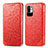 Custodia Portafoglio In Pelle Fantasia Modello Cover con Supporto S01D per Xiaomi POCO M3 Pro 5G Rosso