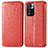 Custodia Portafoglio In Pelle Fantasia Modello Cover con Supporto S01D per Xiaomi Poco X4 NFC Rosso