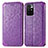 Custodia Portafoglio In Pelle Fantasia Modello Cover con Supporto S01D per Xiaomi Redmi 10 (2022) Viola