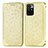 Custodia Portafoglio In Pelle Fantasia Modello Cover con Supporto S01D per Xiaomi Redmi 10 4G Oro