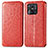 Custodia Portafoglio In Pelle Fantasia Modello Cover con Supporto S01D per Xiaomi Redmi 10 Power Rosso