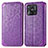 Custodia Portafoglio In Pelle Fantasia Modello Cover con Supporto S01D per Xiaomi Redmi 10C 4G Viola