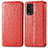 Custodia Portafoglio In Pelle Fantasia Modello Cover con Supporto S01D per Xiaomi Redmi 9T 4G Rosso