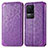 Custodia Portafoglio In Pelle Fantasia Modello Cover con Supporto S01D per Xiaomi Redmi K50 5G Viola