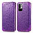 Custodia Portafoglio In Pelle Fantasia Modello Cover con Supporto S01D per Xiaomi Redmi Note 10 5G Viola