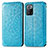 Custodia Portafoglio In Pelle Fantasia Modello Cover con Supporto S01D per Xiaomi Redmi Note 10 Pro 5G Blu