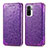 Custodia Portafoglio In Pelle Fantasia Modello Cover con Supporto S01D per Xiaomi Redmi Note 10S 4G Viola