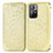 Custodia Portafoglio In Pelle Fantasia Modello Cover con Supporto S01D per Xiaomi Redmi Note 11 5G Oro