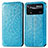 Custodia Portafoglio In Pelle Fantasia Modello Cover con Supporto S01D per Xiaomi Redmi Note 11E Pro 5G Blu