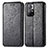 Custodia Portafoglio In Pelle Fantasia Modello Cover con Supporto S01D per Xiaomi Redmi Note 11T 5G Nero