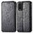 Custodia Portafoglio In Pelle Fantasia Modello Cover con Supporto S01D per Xiaomi Redmi Note 9 4G Nero