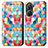 Custodia Portafoglio In Pelle Fantasia Modello Cover con Supporto S02D per Asus Zenfone 9