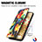 Custodia Portafoglio In Pelle Fantasia Modello Cover con Supporto S02D per Google Pixel 6 Pro 5G