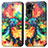 Custodia Portafoglio In Pelle Fantasia Modello Cover con Supporto S02D per Huawei Honor 90 Lite 5G Multicolore