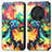 Custodia Portafoglio In Pelle Fantasia Modello Cover con Supporto S02D per Huawei Honor Magic3 5G Multicolore