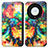 Custodia Portafoglio In Pelle Fantasia Modello Cover con Supporto S02D per Huawei Honor Magic5 Lite 5G Multicolore