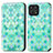 Custodia Portafoglio In Pelle Fantasia Modello Cover con Supporto S02D per Huawei Honor X30i Verde