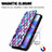 Custodia Portafoglio In Pelle Fantasia Modello Cover con Supporto S02D per Huawei Honor X7a