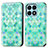 Custodia Portafoglio In Pelle Fantasia Modello Cover con Supporto S02D per Huawei Honor X8a 4G Verde