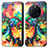 Custodia Portafoglio In Pelle Fantasia Modello Cover con Supporto S02D per Huawei Mate 50 Pro Multicolore