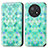 Custodia Portafoglio In Pelle Fantasia Modello Cover con Supporto S02D per Huawei Nova Y91 Verde