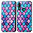 Custodia Portafoglio In Pelle Fantasia Modello Cover con Supporto S02D per Huawei P Smart Z (2019) Viola