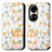 Custodia Portafoglio In Pelle Fantasia Modello Cover con Supporto S02D per Huawei P50