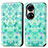 Custodia Portafoglio In Pelle Fantasia Modello Cover con Supporto S02D per Huawei P50