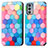 Custodia Portafoglio In Pelle Fantasia Modello Cover con Supporto S02D per Motorola Moto Edge 20 5G