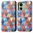 Custodia Portafoglio In Pelle Fantasia Modello Cover con Supporto S02D per Motorola Moto Edge 40 5G