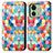 Custodia Portafoglio In Pelle Fantasia Modello Cover con Supporto S02D per Motorola Moto Edge 40 5G