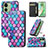 Custodia Portafoglio In Pelle Fantasia Modello Cover con Supporto S02D per Motorola Moto Edge 40 5G