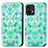 Custodia Portafoglio In Pelle Fantasia Modello Cover con Supporto S02D per Motorola Moto Edge Plus (2023) 5G Verde