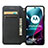 Custodia Portafoglio In Pelle Fantasia Modello Cover con Supporto S02D per Motorola Moto Edge S30 5G