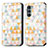 Custodia Portafoglio In Pelle Fantasia Modello Cover con Supporto S02D per Motorola Moto Edge S30 5G