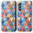 Custodia Portafoglio In Pelle Fantasia Modello Cover con Supporto S02D per Motorola Moto Edge S30 5G