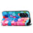 Custodia Portafoglio In Pelle Fantasia Modello Cover con Supporto S02D per Motorola Moto Edge X30 5G