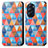 Custodia Portafoglio In Pelle Fantasia Modello Cover con Supporto S02D per Motorola Moto Edge X30 5G Marrone