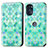 Custodia Portafoglio In Pelle Fantasia Modello Cover con Supporto S02D per Motorola Moto G 5G (2022)