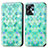 Custodia Portafoglio In Pelle Fantasia Modello Cover con Supporto S02D per Motorola Moto G13