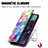 Custodia Portafoglio In Pelle Fantasia Modello Cover con Supporto S02D per Motorola Moto G51 5G