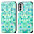 Custodia Portafoglio In Pelle Fantasia Modello Cover con Supporto S02D per Motorola MOTO G52