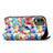 Custodia Portafoglio In Pelle Fantasia Modello Cover con Supporto S02D per Nokia C210