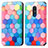 Custodia Portafoglio In Pelle Fantasia Modello Cover con Supporto S02D per Nokia C3